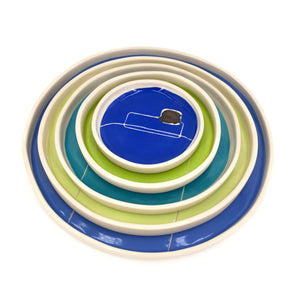 Assiettes Carré VIP /// Blue Vert