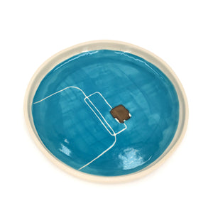 Assiettes Carré VIP /// Blue Vert